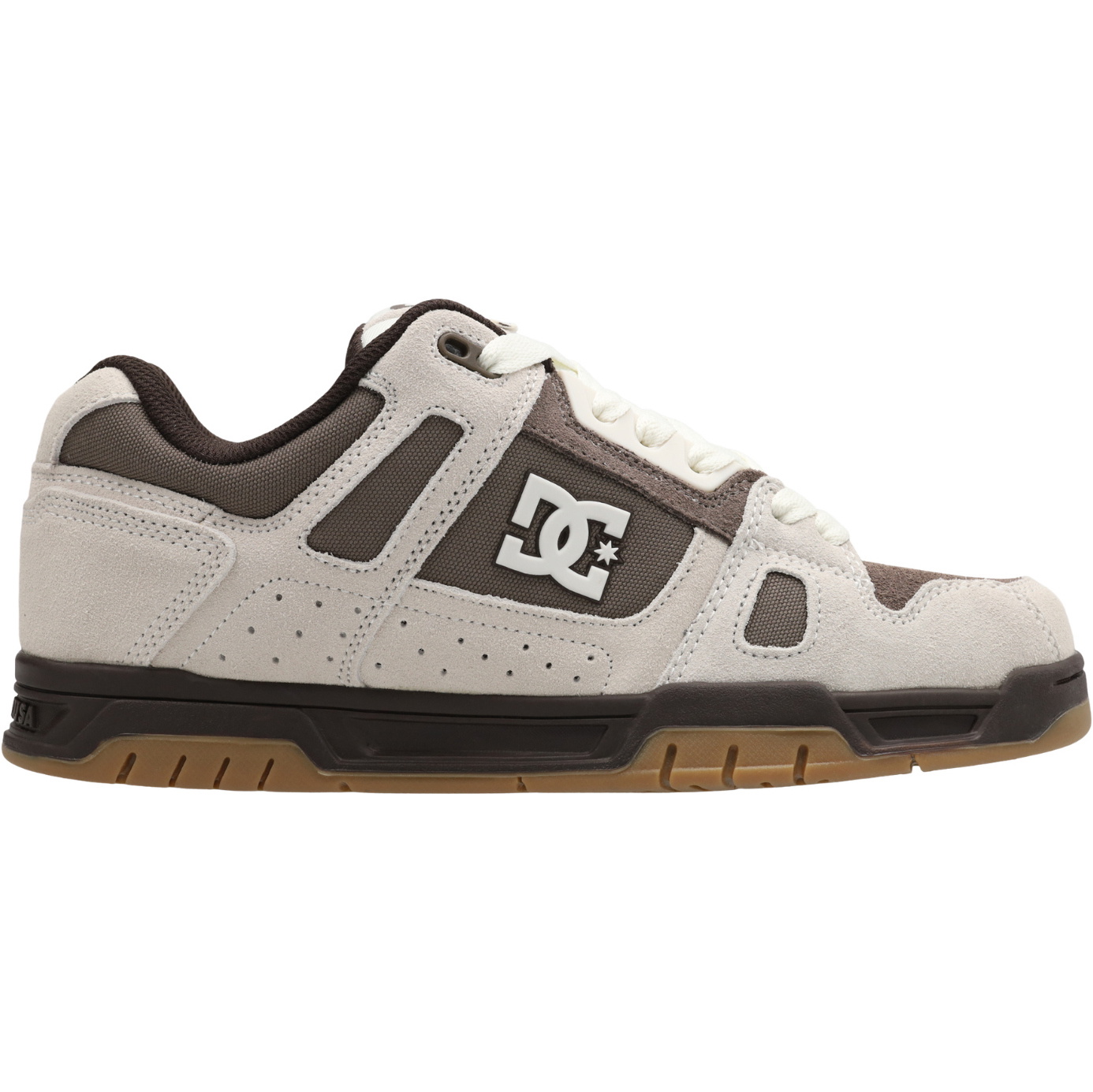 2026 DC Shoes Mens Stag Trainers 320188 - Espresso / Oat